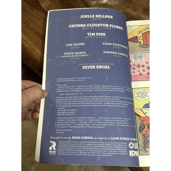 Saved by the Bell #1 Graphic Novel 2015 IDW Roar Comics 1st Printing‎ - Picture 4 of 14